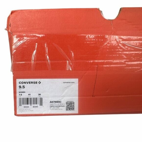 ❤️Converse Chuck 70 De Luxe Wedge Platform Hi Shoes 9.5 Liliac Sneaker A07584C - Picture 13 of 13